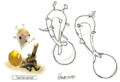 Drawings of the Honeywisp from the Pikmin Official Player's Guide.