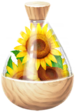 A full jar of yellow sunflower petals from Pikmin Bloom.