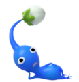 Artwork of a Blue in its bud stage lying down.