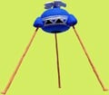 Alternate angle of the Blue Onion's clay model.
