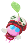 Lifelog artwork of a Winged Special Decor Pikmin with Mitten decor from Pikmin Bloom.
