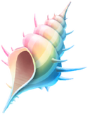 Iridescent Seashell Event Currency from Pikmin Bloom.