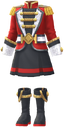 "Marching Band Culottes Uniform (Blue)" Mii costume in Pikmin Bloom.