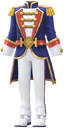 "Marching Band Uniform (Blue)" Mii costume in Pikmin Bloom.