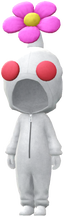 "Pikmin Dress Up Costume (White)" Mii costume in Pikmin Bloom.