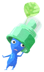 Lifelog artwork of a Blue Laundromats & Dry Cleaners Decor Pikmin with Laundry Item decor from Pikmin Bloom.